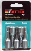 Бита с торцевой головкой 12х48мм, 5шт, магнитная, сталь CrV, Ritter WP (цена за 1 биту)