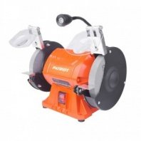 Точильный станок 150мм, 375Вт, 12,7мм посадка GM 150 PL, подсветка, 2980об/мин, А36/А60 PATRIOT