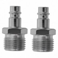 Переходник рапид папа - нар. резьба 1/2"M, 2шт/набор Stels (Ниппель универсальный быстросъемный)