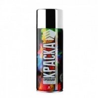 Эмаль хром полуглянцевая 400мл акриловая, ЕРМАК