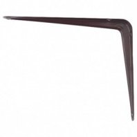 Кронштейн угловой с ребром 350х400мм, коричневый// Сибртех
