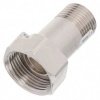 Штуцер для счетчика, 1/2"х3/4", Ш-Г, никель, инд уп, РосТурПласт