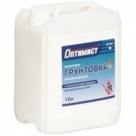 Грунт воднодисп. 10л, для внутр. работ, акрил, Оптимист, G101 синяя этикетка
