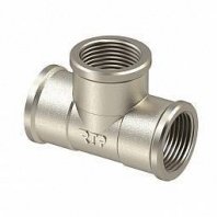 Тройник 3/4", Ду20, никелированный, RTP (10/80)