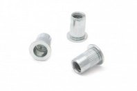 Заклепка M4, (50шт), резьбовые стальные с насечкой (Дело техники ДТ)