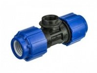 Тройник ПНД 20х1/2", внутр рез, компресс. для ПЭ труб, 52201220 Lm34012201520, РемоКолор