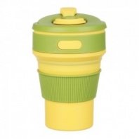 Стакан складной с крышкой, 12,7х8,8см, силикон, полипропилен VETTA