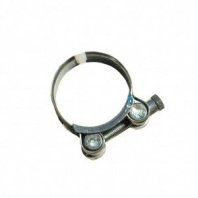 Хомут обжимной червячный усиленный, 40-43 мм, цинк, Robust