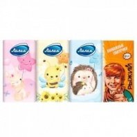 Платочки бумажные, 2 слоя, 10шт BY Рыжий