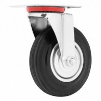 Колесо поворотное 125мм, крепление платформенное (Сибртех)
