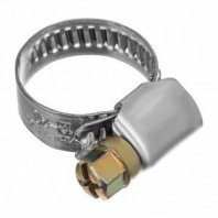 Хомут червячный 12-20мм, 100шт, ширина 9мм, нержав. сталь, стандартное болтовое крепление Сибртех