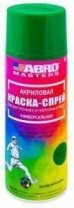Эмаль светло-зеленая глянцевая 400мл акриловая, краска спрей ABRO SP-045-AM (Светло-зелёная) 1/12