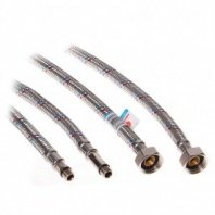 Подводка для смесителя 0,5м 1/2", М10, 2шт, латунь, AquaLine, 01442