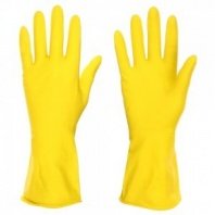 Перчатки хозяйственные латексные S желтые VETTA