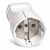 Штепсельное гнездо с/з белое 16А 250В