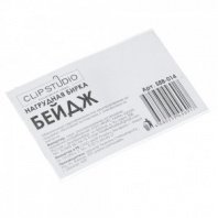 Бейдж с булавкой и клипом (идентификатор) 60*90 мм прозрачный ClipStudio