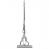 Швабра Бабочка ПВА, 28см, телескоп.ручка 110см, металл, (серая) "Лилия"