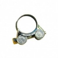 Хомут обжимной червячный усиленный, 32-35 мм, цинк, Robust