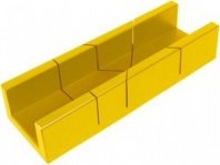 Стусло 300х65мм, пластиковое прямоугольное желтое