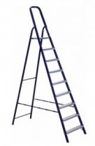 Лестница стремянка 9 ст, стальная, (сталь+алюм. ступени) Алюмет 40*20 8409