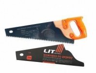 Ножовка по дереву 350мм, закал, профи, дерев. рукоятка LIT