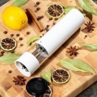 Электрическая мельница пластик, 22.5 см, для специй, бел, Y4-6198