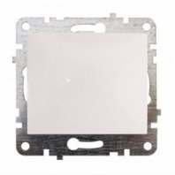 Механизм выключателя скрыт устан, 1-кл, б/з, термопластик, бел, Quel Lumina, 4105-0010-90102