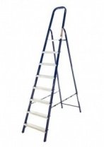Лестница стремянка 8 ст, стальная, (сталь+алюм. ступени) Алюмет 40*20 8408