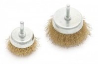 Щетка для дрели 75мм, чашка пушистая со шпилькой, ДТ