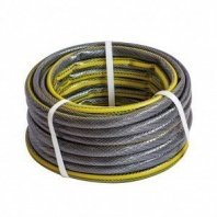 Шланг полив. 3-х слойный 3/4 25м армир., мягкий, серый, 2,5мм, "КОБРА" ПВХ