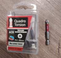 Бита 1/4" Ph1-50мм (10 шт./кор) магнит "Quadro Torsion" 410150