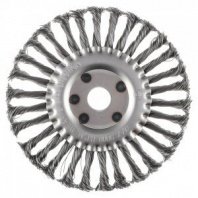 Щетка металл. для УШМ 175/22мм дисковая крученая ЕРМАК