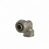 Металлопластиковый уголок d20х1/2", внутр рез, с цангой и гайкой, Frap, F307.2004