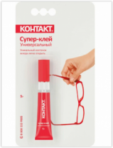 Супер-клей Универсальный, 5 г, блистер, арт. КМ 120 - Б05 23683 КОНТАКТ
