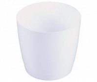 Кашпо д/цветов круглое Крокус 3,5л 19см  (Белый) 3886