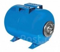 Гидроаккумулятор 100л, 8бар, горизонтальный, синий 1"