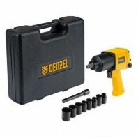 Пневмогайковерт ударный 1/2" (868Nm) 7000 об/мин IW860+набор головок // Denzel