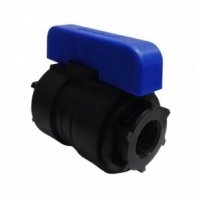 ПНД кран 1-1 1/2", внутр/внутр, шаровой, Valfex