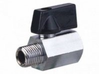 Кран шаровый 1/4", Г-Ш (м/р), ручка, хром