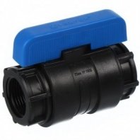 ПНД кран 1"-1", внутр/внутр, шаровой, Valfex, 1210120100100