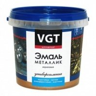Эмаль декоративная 1кг, бронза, Металик, универс, акрил, глянцевая, VGT, ВД-АК-1179