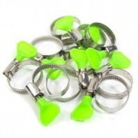 Хомут-бабочка 20-32мм, 10шт, пласт. ключ, нерж. сталь Политех