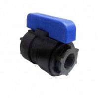 ПНД кран 1-1 1/4", внутр/внутр, шаровой, Valfex