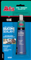 Akfix 100E Силикон в тубах, 50 мл. Белый (Блистер)