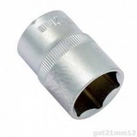 Головка 1/2" 6гр. 12мм, CrV, оцинкованная Sparta