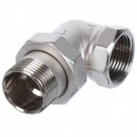 Американка угловая 1", Г-Ш, никель, инд уп, РосТурПласт