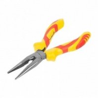 Длинногубцы 160мм, 2К рукоятки, FINE, HCS, РемоКолор (тонкогубцы)