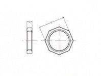 Контргайка 2", Ду50, чугун оцинк., DN50, AV Engineering