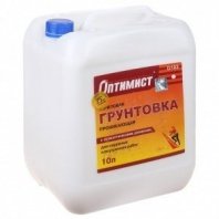 Грунт воднодисп. 10л, для наруж. работ, акрил, Оптимист, G102 желтая этикетка