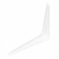 Кронштейн угловой с ребром 125х150мм, белый Сибртех